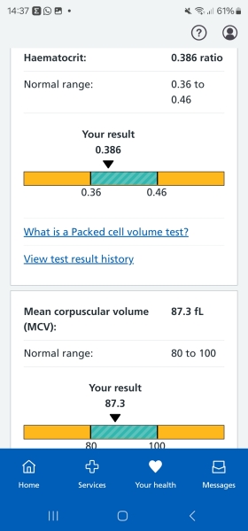Doesn't this FBC show anemia?
