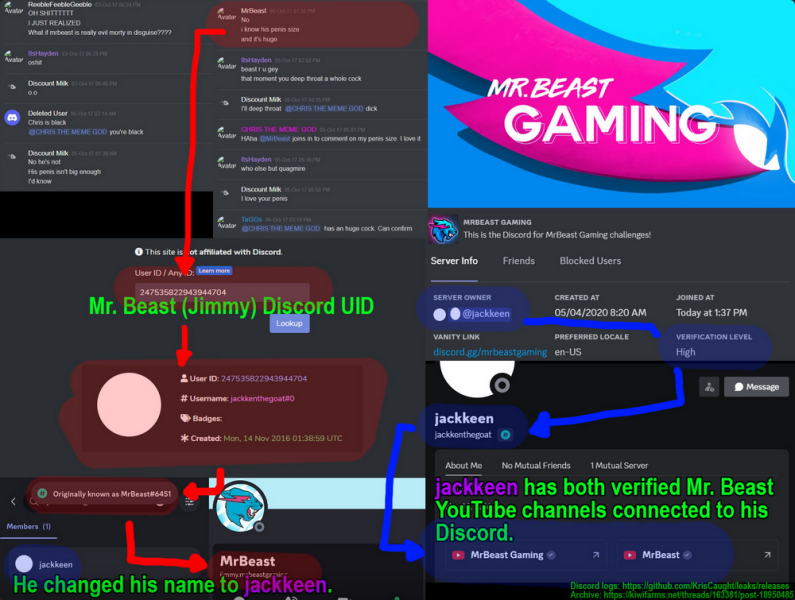 Mr Beast's trans friend Messaged 13yo