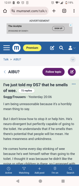 Threads autoscrolling