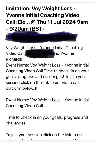 Can I ask about the voy coaching?