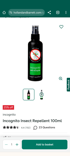 What can I use to repel mosquito's in Spain.