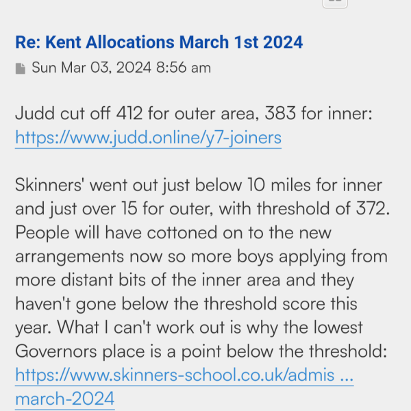 Kent grammar school catchment areas - please help!!