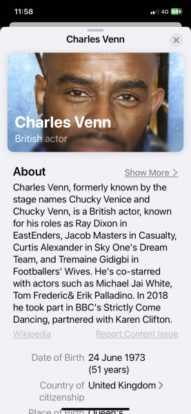 BBC CASUALTY: He's gone and we just move on (no notice needed)