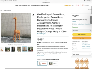Can MN find this giant wicker giraffe??
