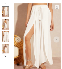 Open front wrap trousers sewing pattern?