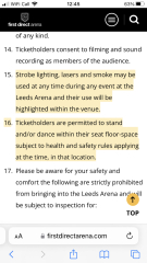 I stood at a concert