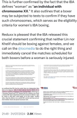 TWO “Female Boxers” Set To Compete At Paris 2024 Were Previously Disqualified From Women’s World Championship For Having “XY Chromosomes”