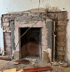 Fire place help - how do we fix this