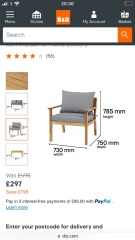 B&Q garden furniture - wrecked by rain! Help?