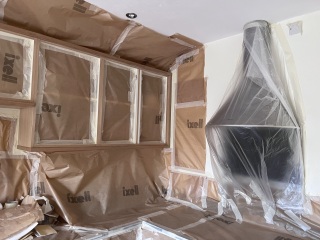 Having a wood kitchen painted