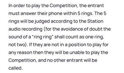 Absolute Radio cash register competition