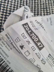 Tumble drying ikea rug?