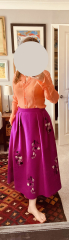Please can you lot help style this skirt for a upmarket dinner in Chelsea.