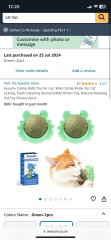 Bought cat nip balls for Toots