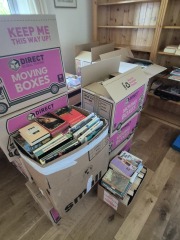 Trying to donate books