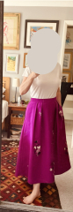 Please can you lot help style this skirt for a upmarket dinner in Chelsea.