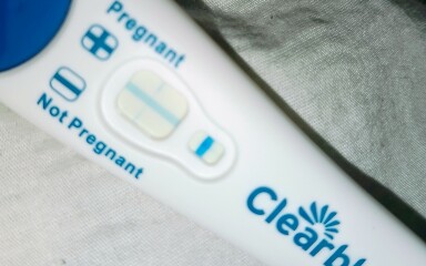 Clear blue faint positive digital negative