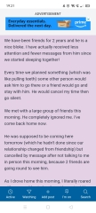Anyone else trying not not to contact a guy part 2??