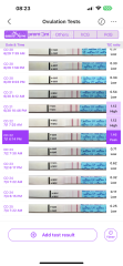 2WW: HCG and LH daily testing, daily BBT (OvuSense), Mira charts