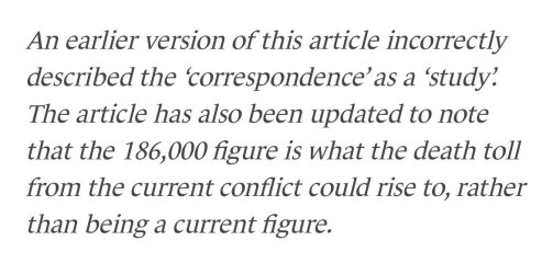 The Lancet publish article estimating 186,000 death toll in Gaza