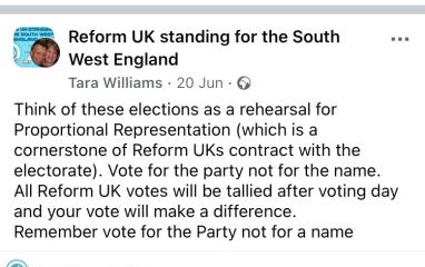 Was your Reform candidate a fake?