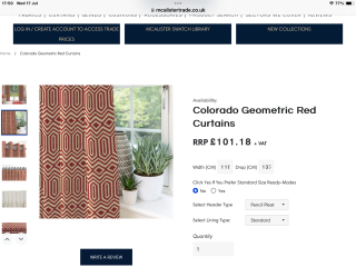 What's 'in' for curtain patterns at the moment?