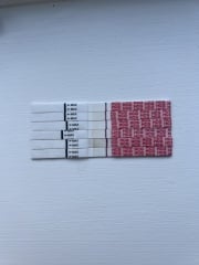 Evaporation line or faint positive?