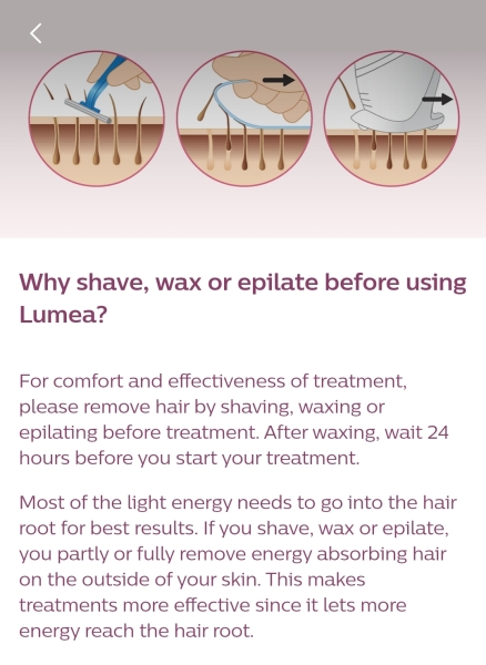 Those with a Philips lumea