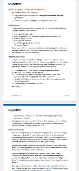 Can I advertise my massage service as women only?