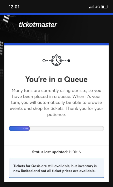Oasis tickets