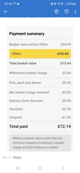 Anytime Delivery Saver - Tesco