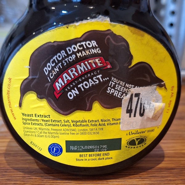 "Vintage" Marmite *lighthearted*