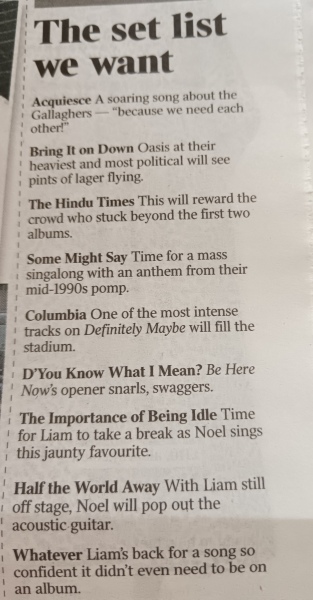 Oasis - The Reunion (Definitely?! Maybe?!)