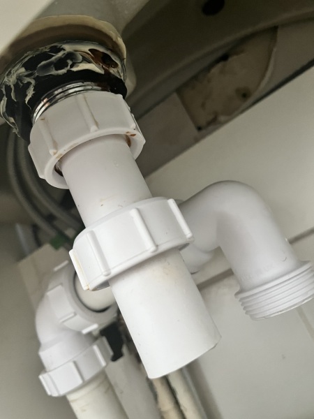 Dripping bathroom sink