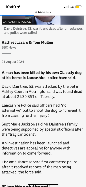 To think police shouldn't sound apologetic for destroying dangerous dogs?