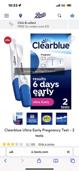Pregnancy test brand