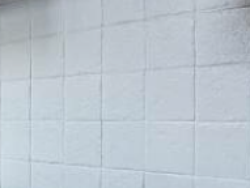 Re-grouting painted tiles