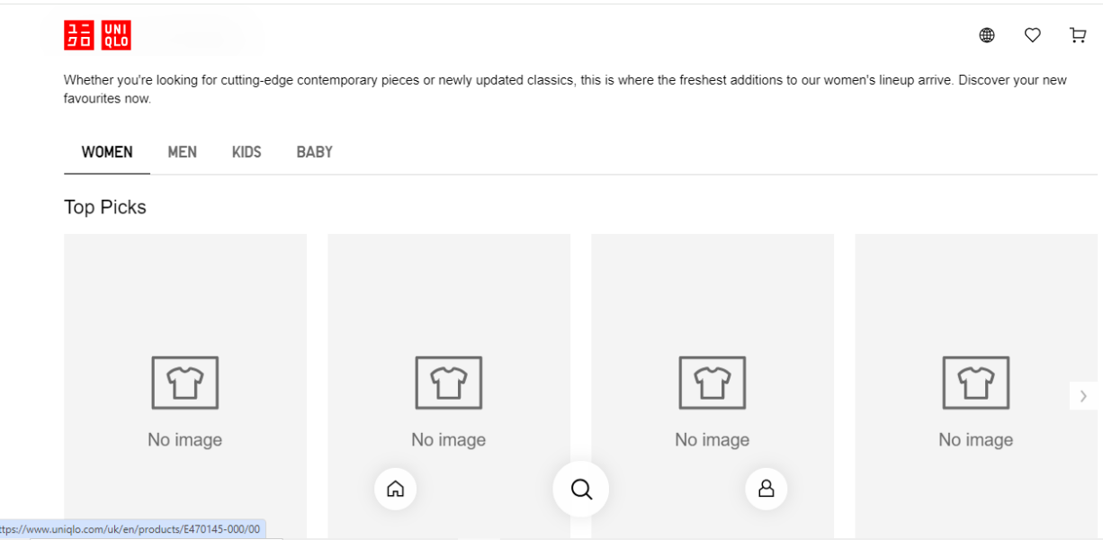 Is anyone else finding the new Uniqlo online store completely unusable?
