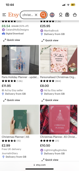 Can I see your paper Christmas planning system