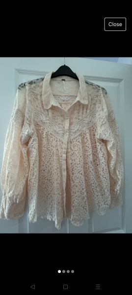 Which shoes with jeans and lace blouse please?