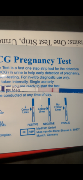 Unsure on pregnancy test