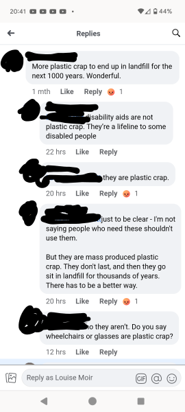 To think fidget toys aren't the same as glasses and wheelchairs?