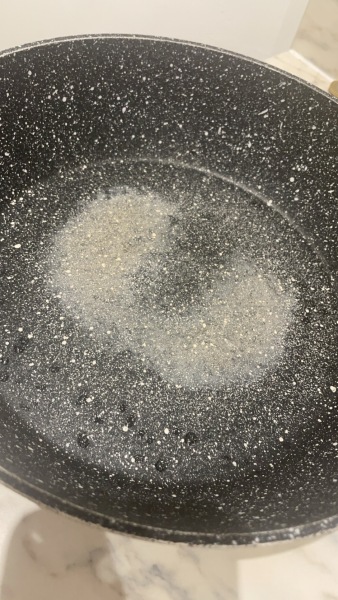 What has happened to my frying pan?! Baffled