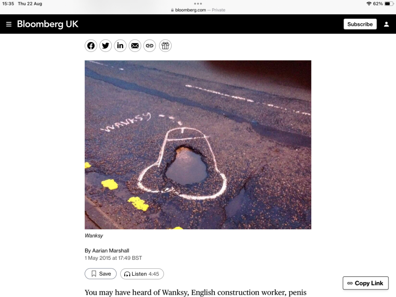 To wonder why penis graffiti is so common in the UK?