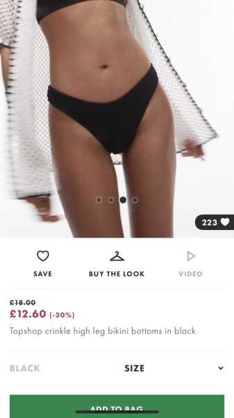 Flattering bikini