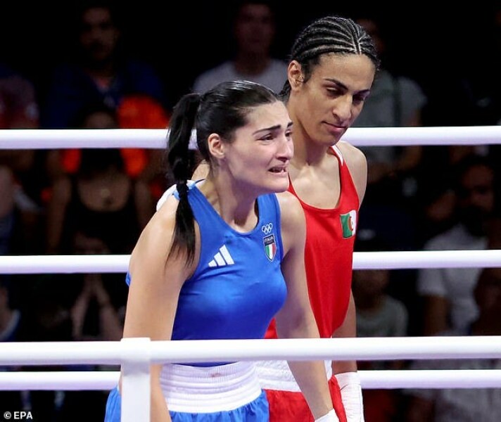 To ask if you think the Olympic boxers are male?