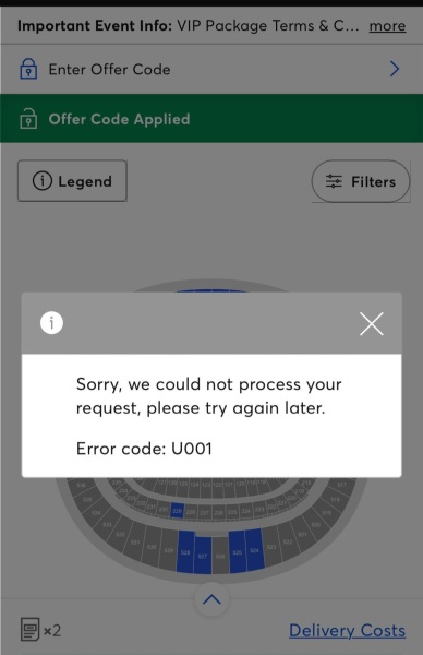 Anyone with Eras Tour code?