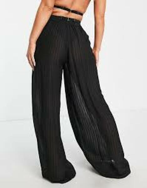 What colour knickers under see thru trousers