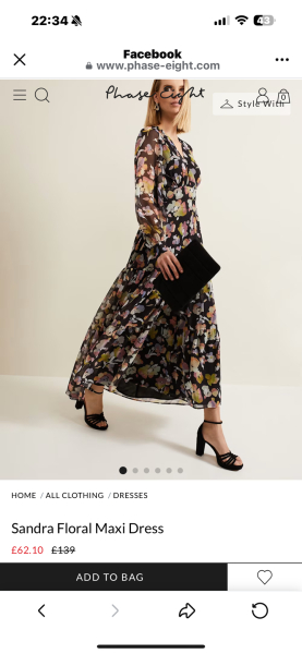 Size 18 autumn wedding guest