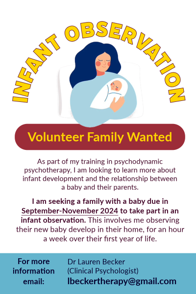Volunteer Family Wanted for Infant Observation- London
